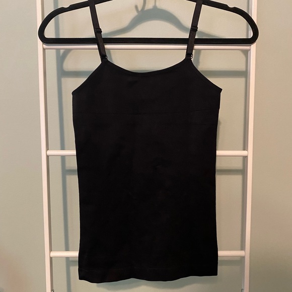 Shapermint Empetua All Day Every Day Scoop Neck Cami Top Black Shapewear - Picture 3 of 6